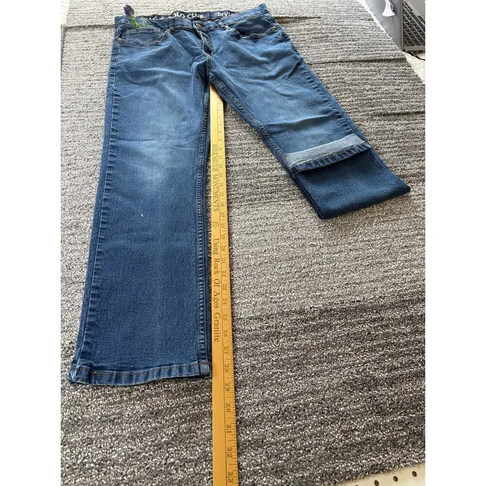 US Polo Mens Blue Jeans 36/30 Straight Fit